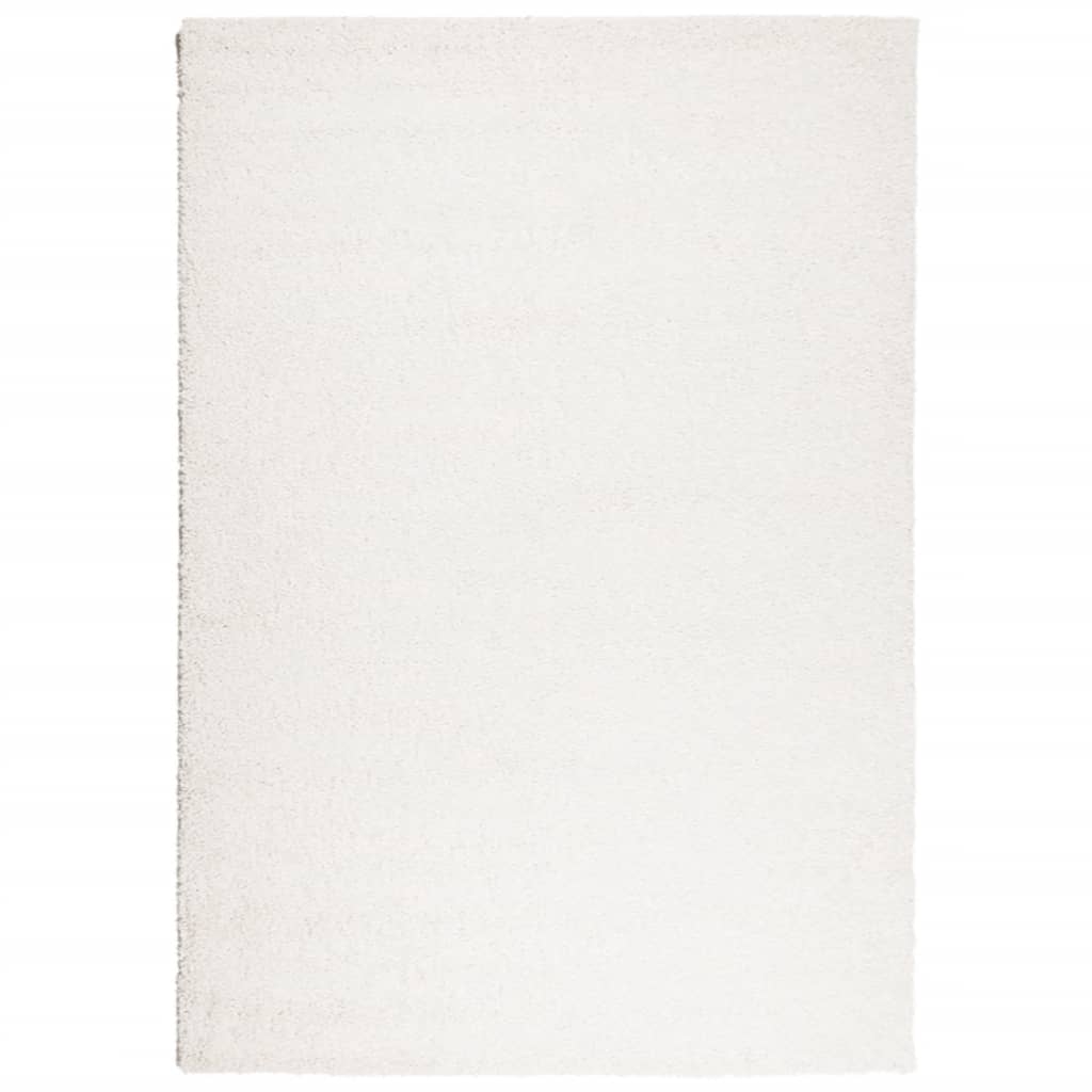 Shaggy-Teppich PAMPLONA Hochflor Modern Creme 120x170 cm