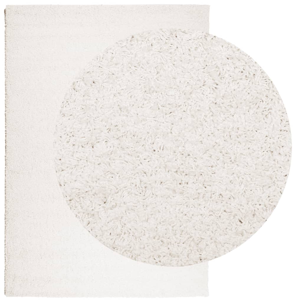 Shaggy-Teppich PAMPLONA Hochflor Modern Creme 120x170 cm
