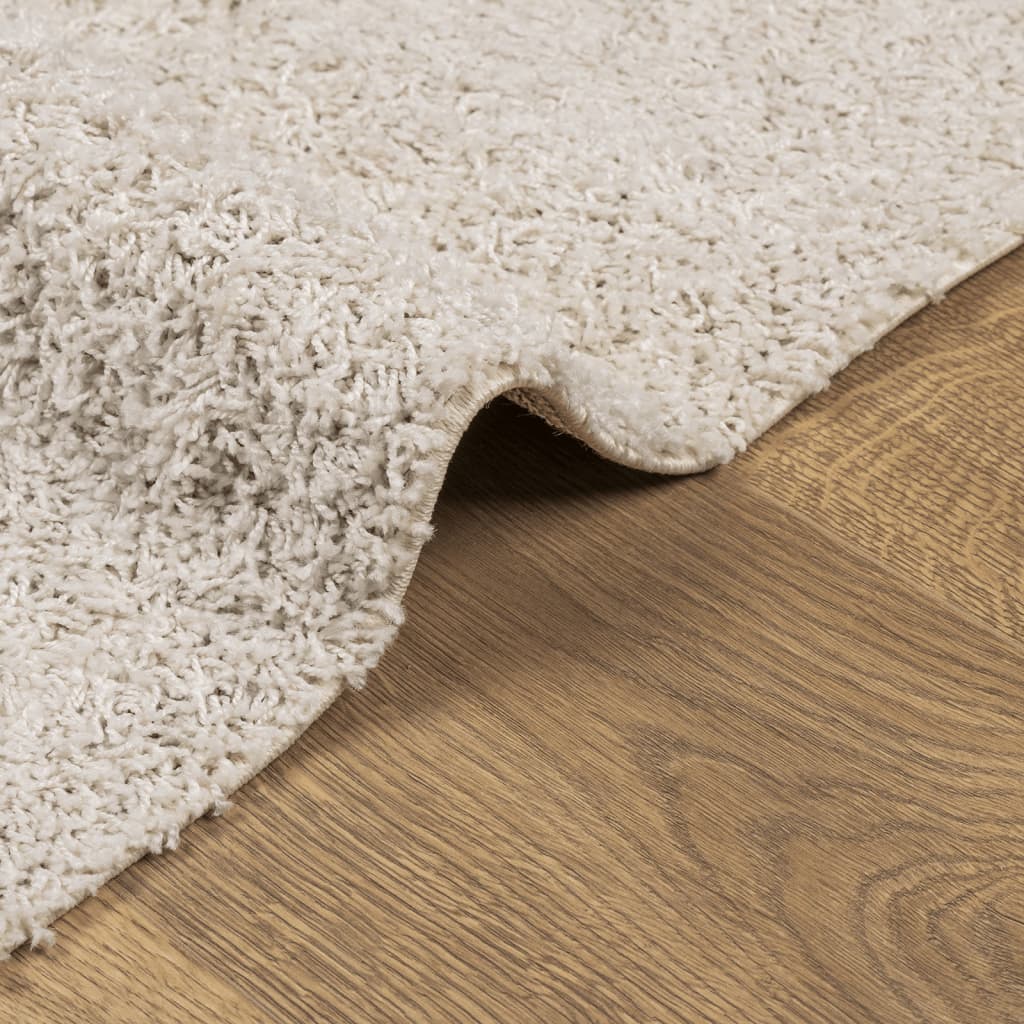 Shaggy-Teppich PAMPLONA Hochflor Modern Creme 120x170 cm