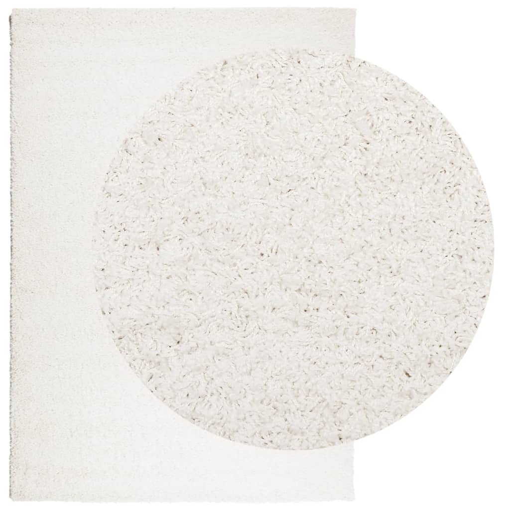Shaggy-Teppich PAMPLONA Hochflor Modern Creme 160x230 cm