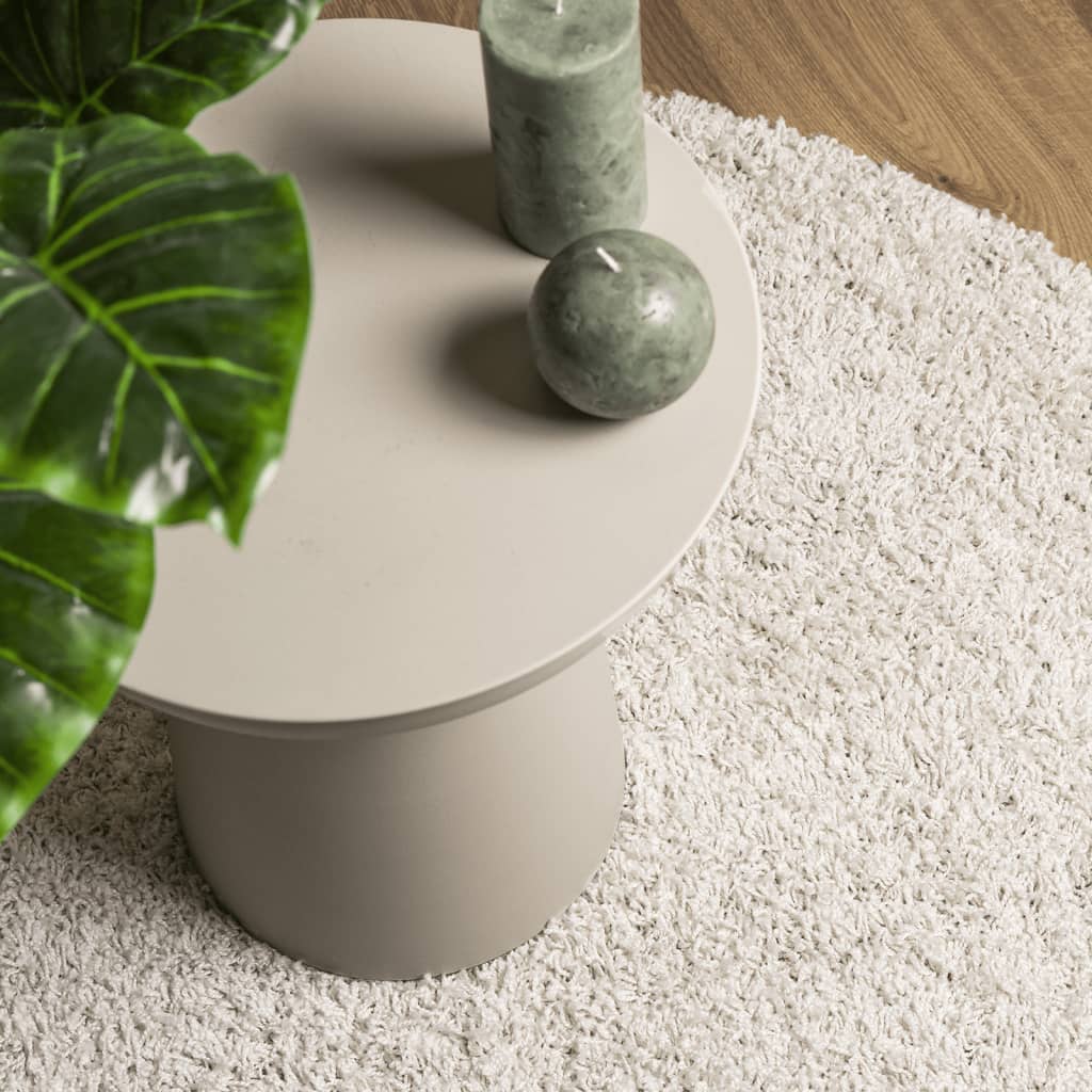 Shaggy-Teppich PAMPLONA Hochflor Modern Creme 160x230 cm