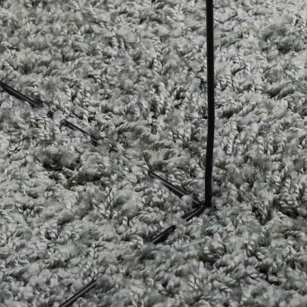 Shaggy-Teppich PAMPLONA Hochflor Modern Grün 80x150 cm