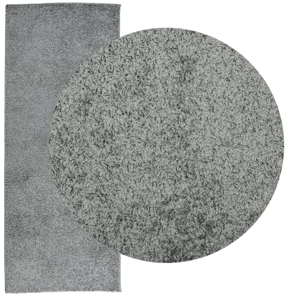 Shaggy-Teppich PAMPLONA Hochflor Modern Grün 80x200 cm