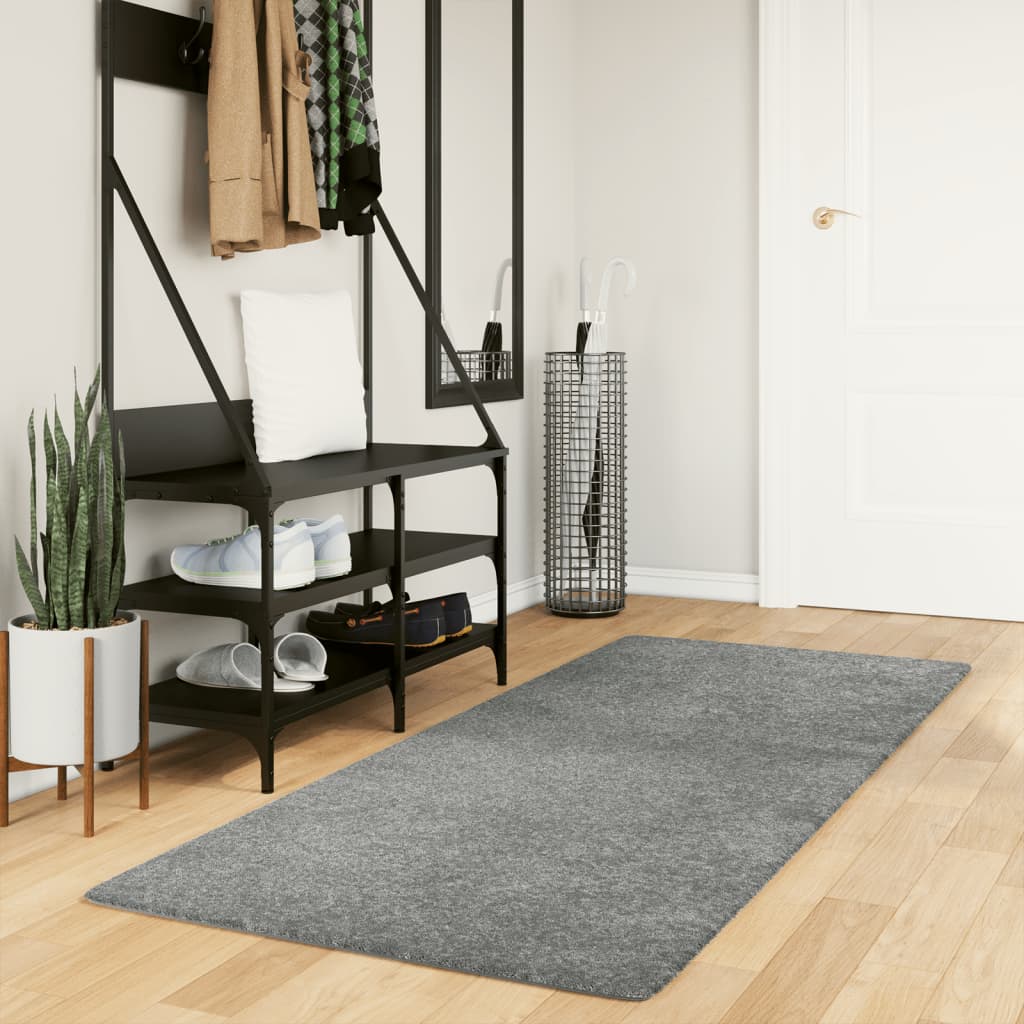 Shaggy-Teppich PAMPLONA Hochflor Modern Grün 80x200 cm