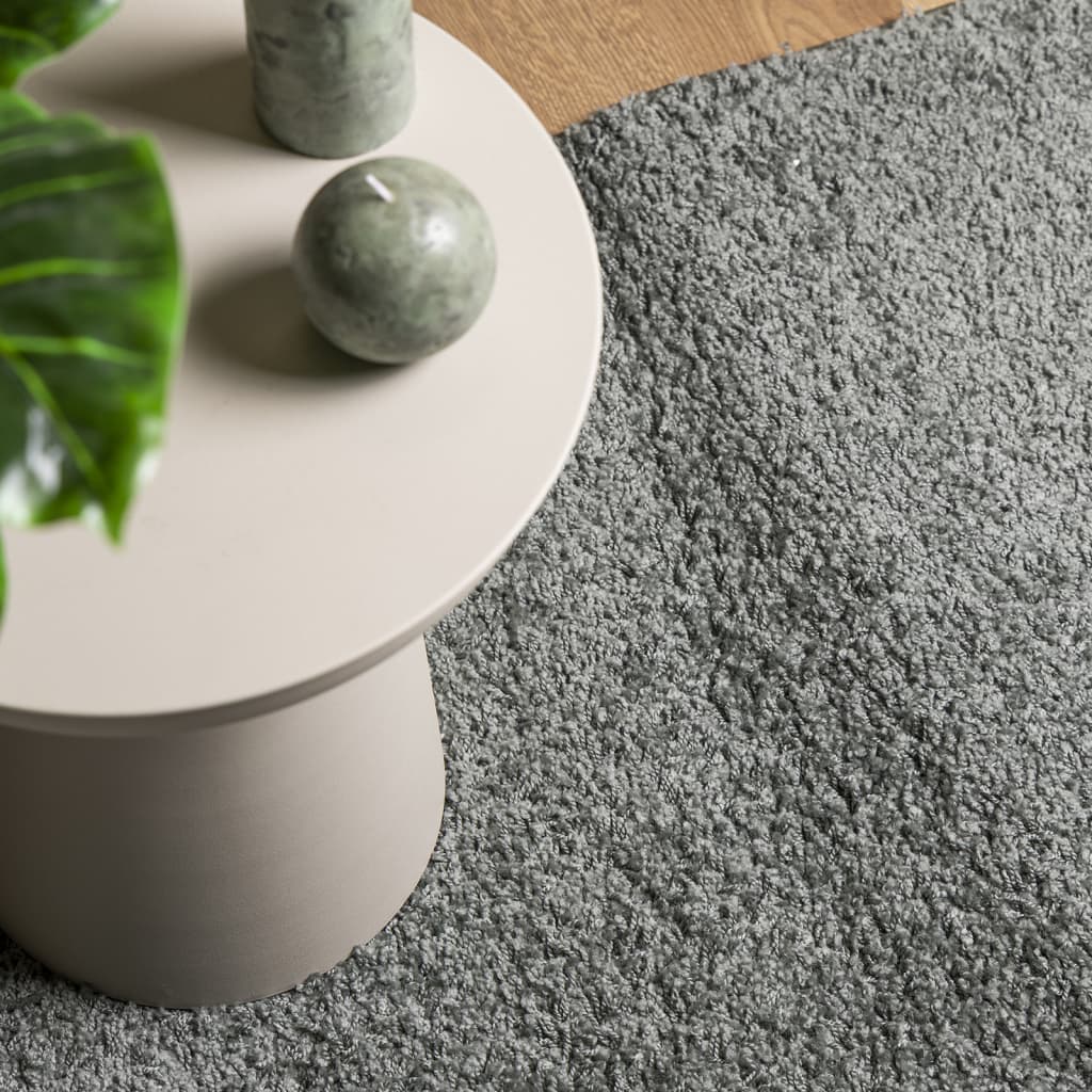Shaggy-Teppich PAMPLONA Hochflor Modern Grün 80x250 cm