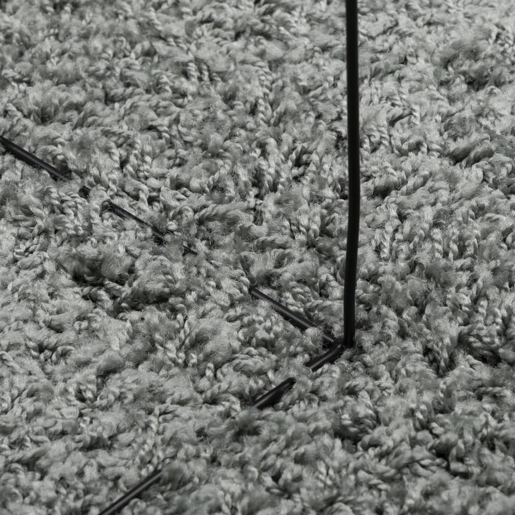Shaggy-Teppich PAMPLONA Hochflor Modern Grün 140x200 cm