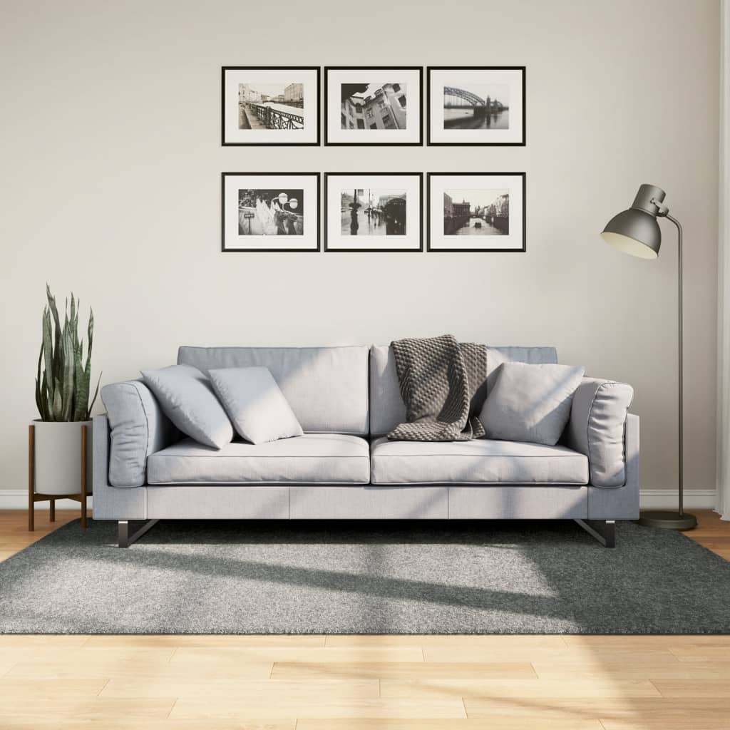 Shaggy-Teppich PAMPLONA Hochflor Modern Grün 140x200 cm