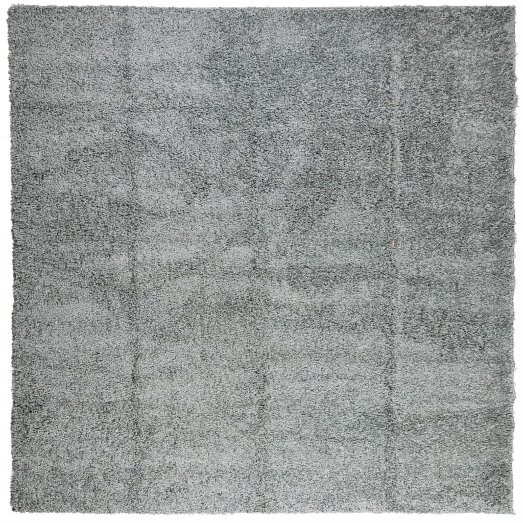 Shaggy-Teppich PAMPLONA Hochflor Modern Grün 160x160 cm