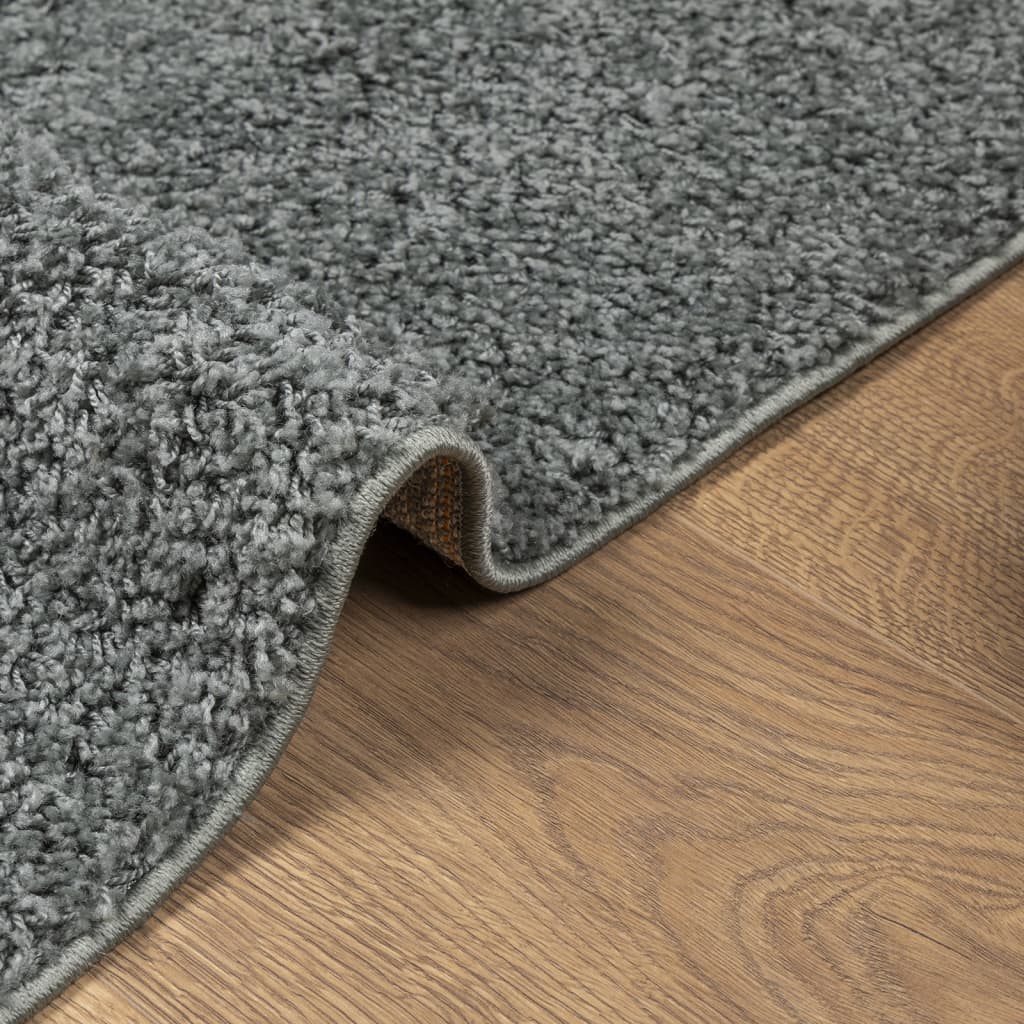Shaggy-Teppich PAMPLONA Hochflor Modern Grün 160x160 cm