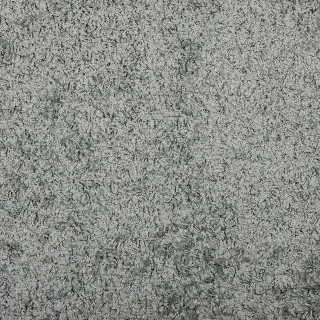 Shaggy-Teppich PAMPLONA Hochflor Modern Grün 160x160 cm