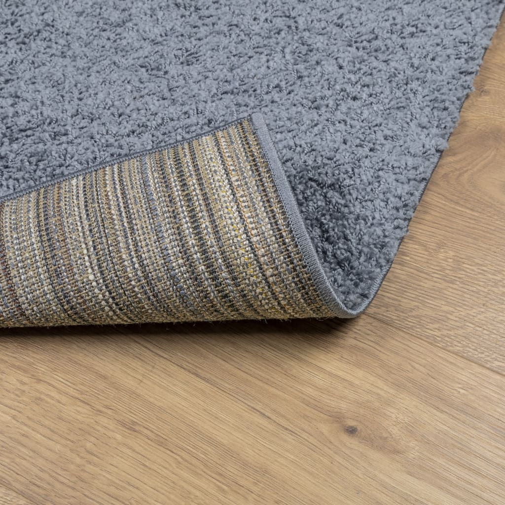 Shaggy-Teppich PAMPLONA Hochflor Modern Blau 140x200 cm