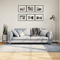 Shaggy-Teppich PAMPLONA Hochflor Modern Blau 140x200 cm