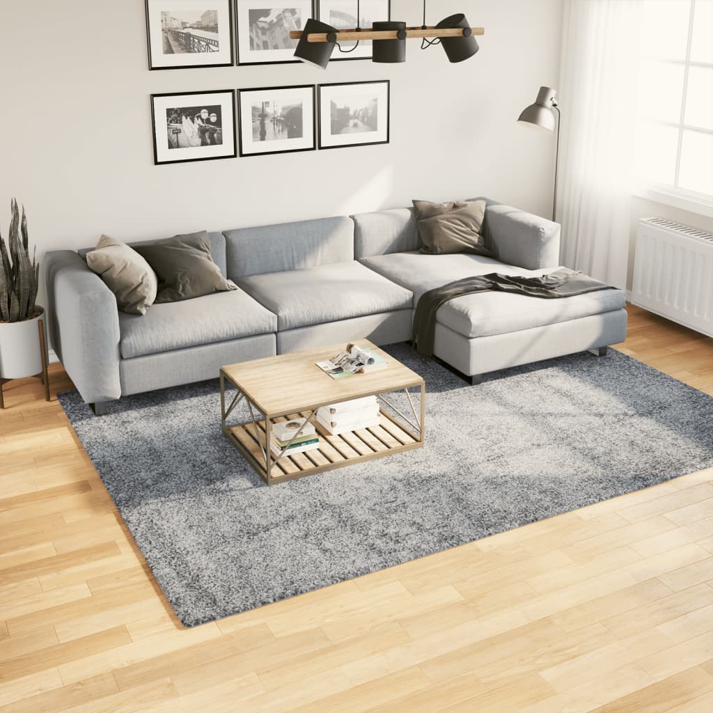 Shaggy-Teppich PAMPLONA Hochflor Modern Blau 200x280 cm