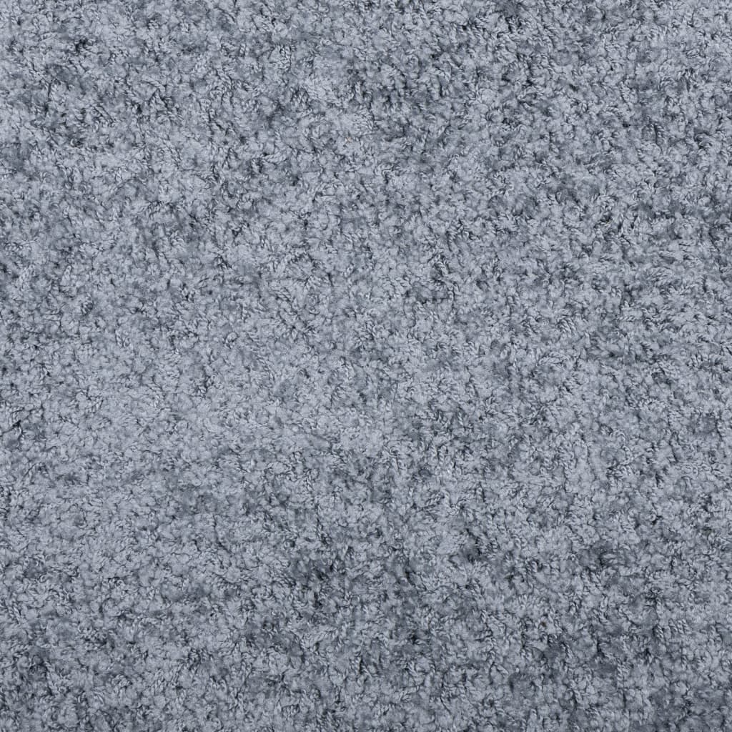 Shaggy-Teppich PAMPLONA Hochflor Modern Blau Ø 200 cm