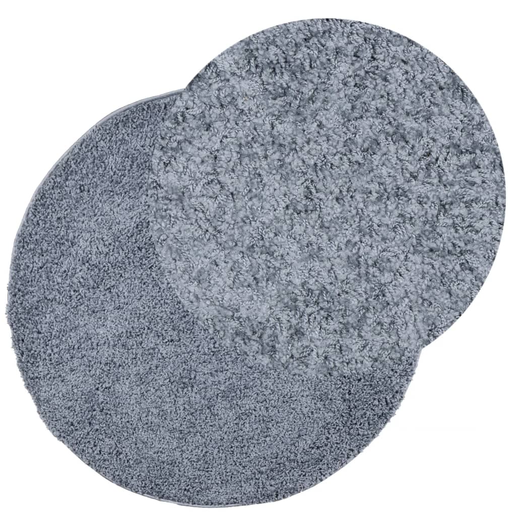 Shaggy-Teppich PAMPLONA Hochflor Modern Blau Ø 280 cm