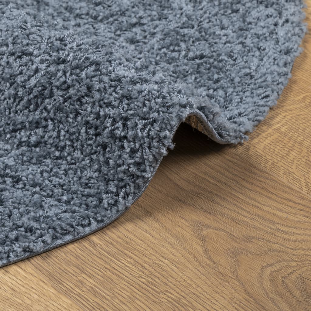 Shaggy-Teppich PAMPLONA Hochflor Modern Blau Ø 280 cm