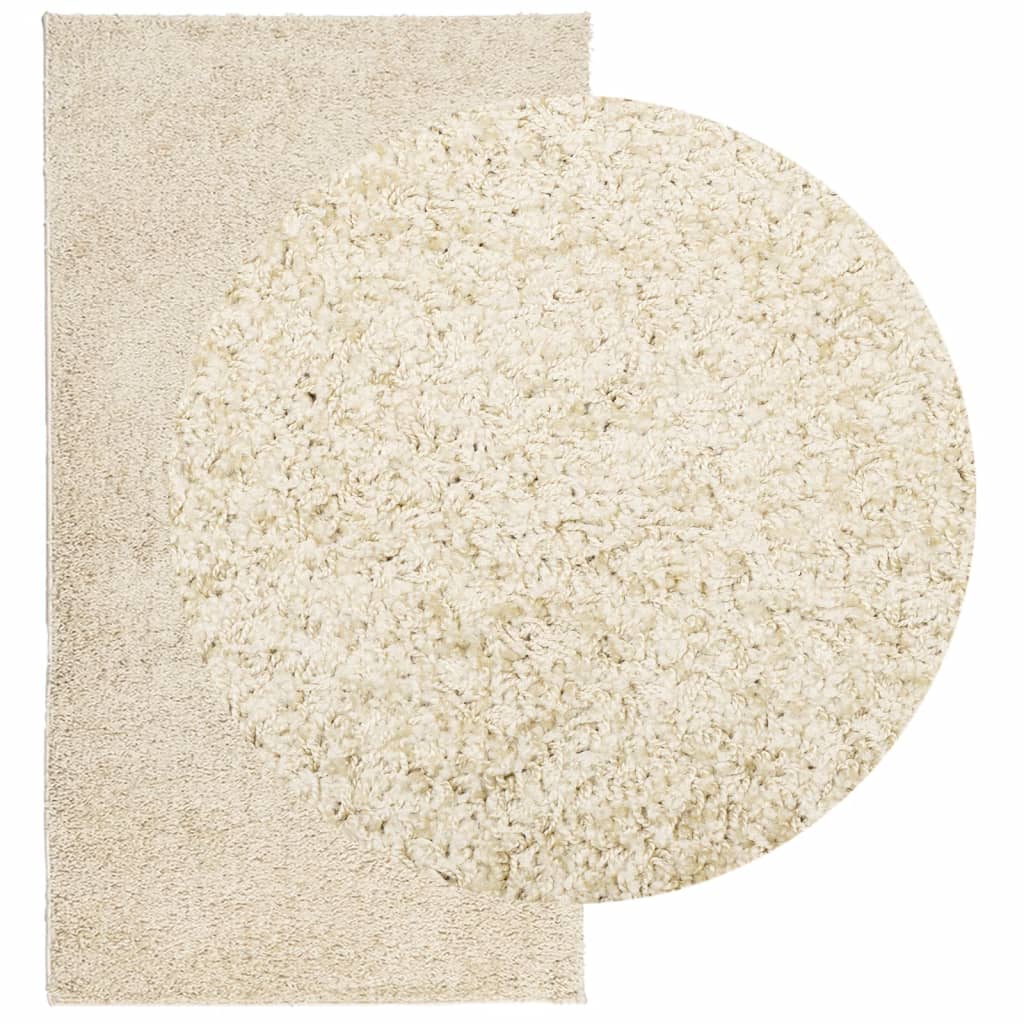 Shaggy-Teppich PAMPLONA Hochflor Modern Golden 60x110 cm
