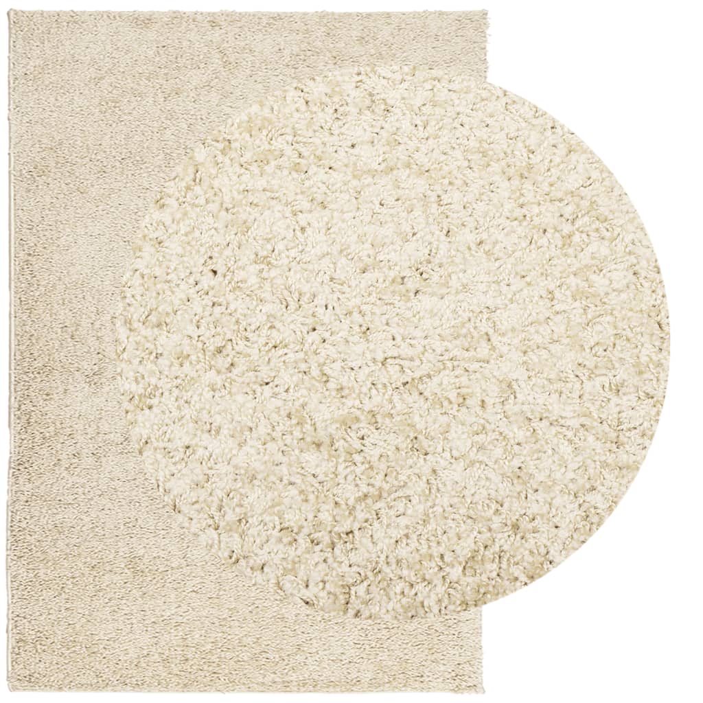 Shaggy-Teppich PAMPLONA Hochflor Modern Golden 120x170 cm