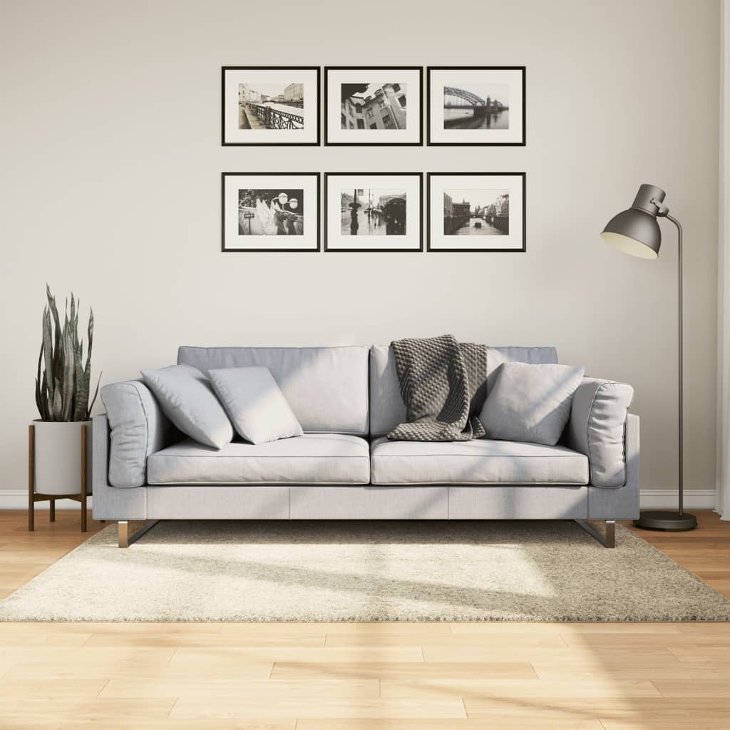 Shaggy-Teppich PAMPLONA Hochflor Modern Golden 120x170 cm