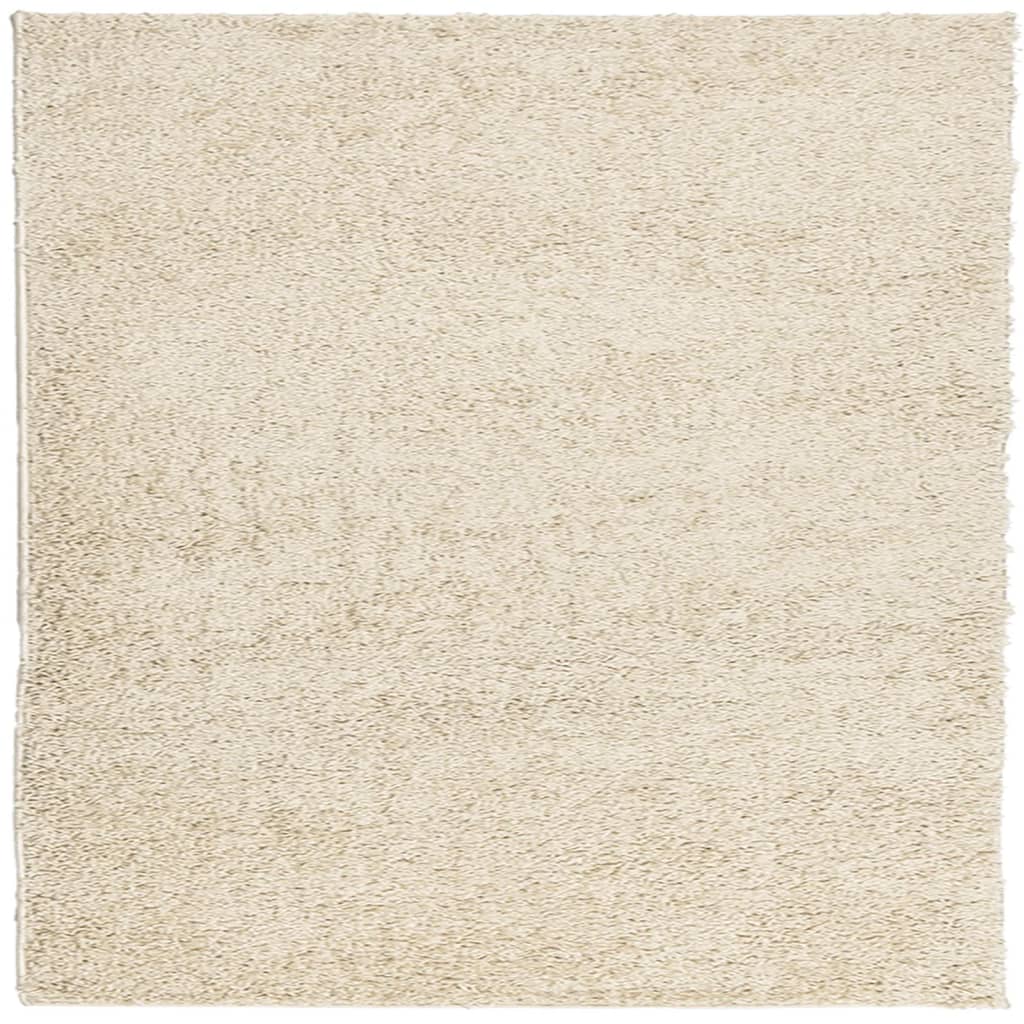 Shaggy-Teppich PAMPLONA Hochflor Modern Golden 160x160 cm