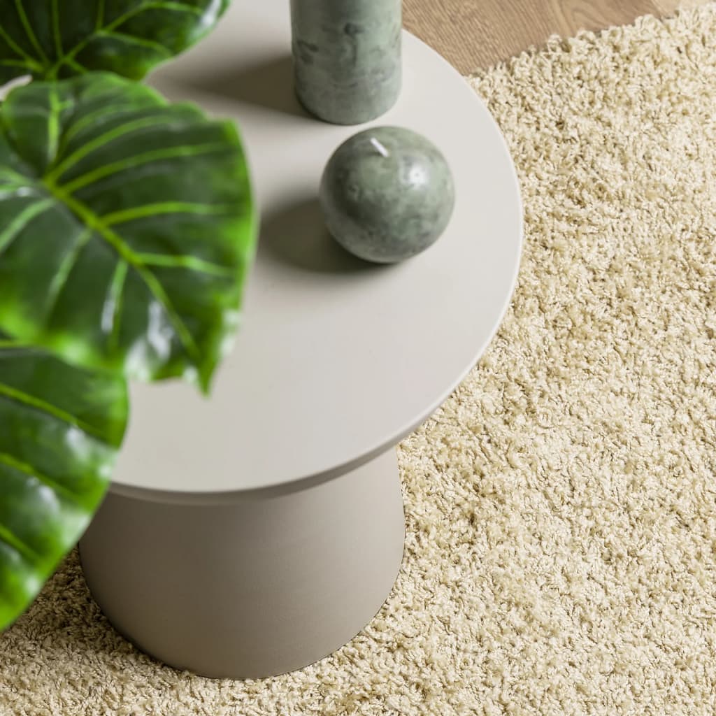 Shaggy-Teppich PAMPLONA Hochflor Modern Golden 160x160 cm