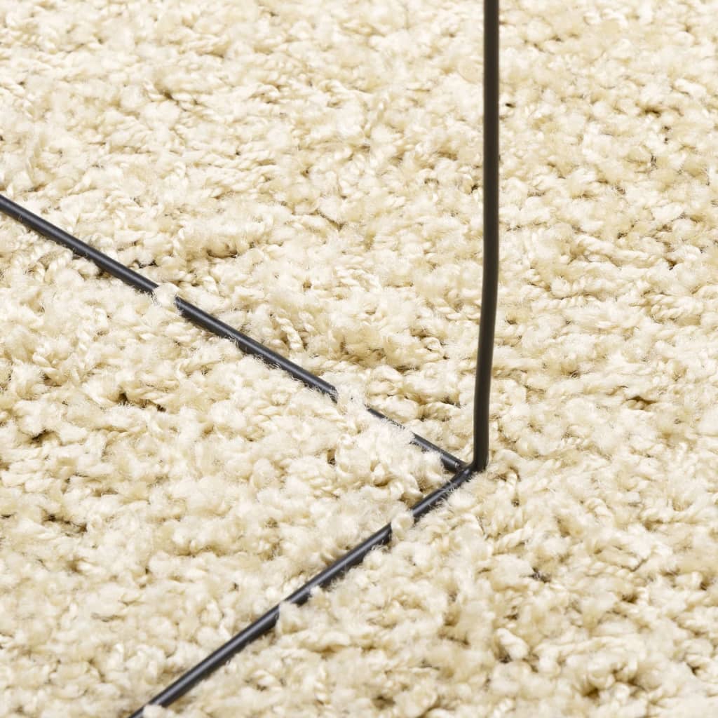 Shaggy-Teppich PAMPLONA Hochflor Modern Golden 160x230 cm