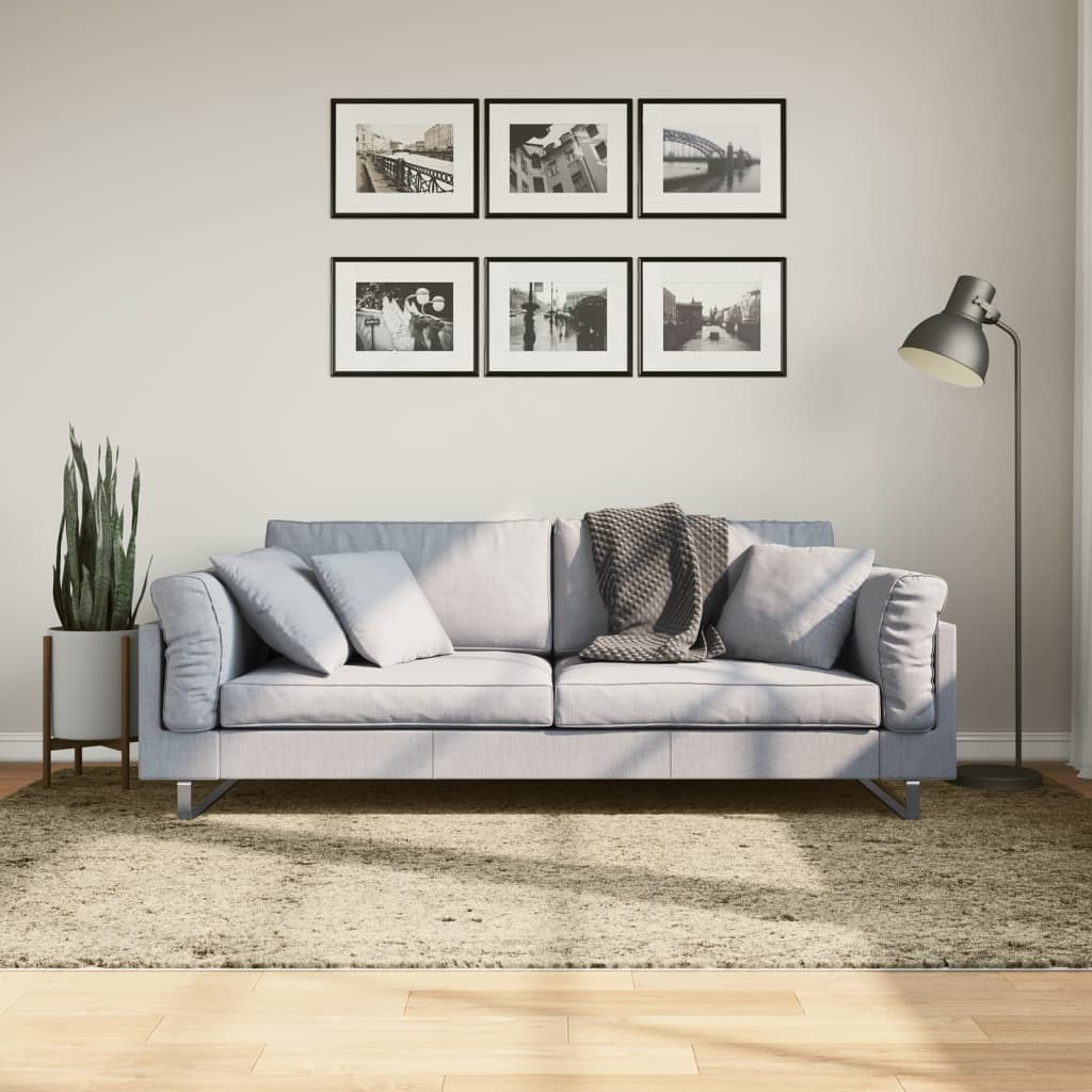 Shaggy-Teppich PAMPLONA Hochflor Modern Golden 160x230 cm