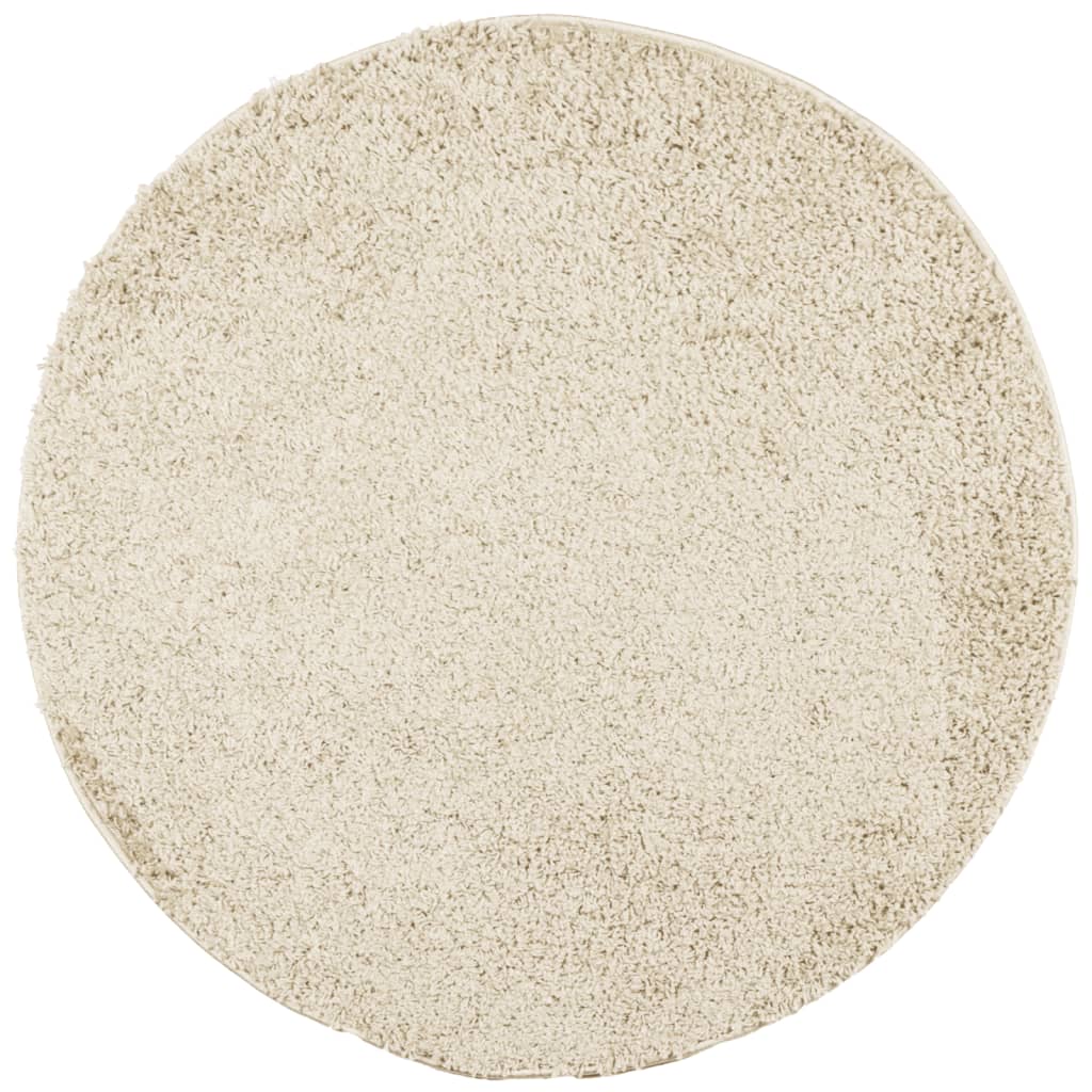 Shaggy-Teppich PAMPLONA Hochflor Modern Golden Ø 160 cm