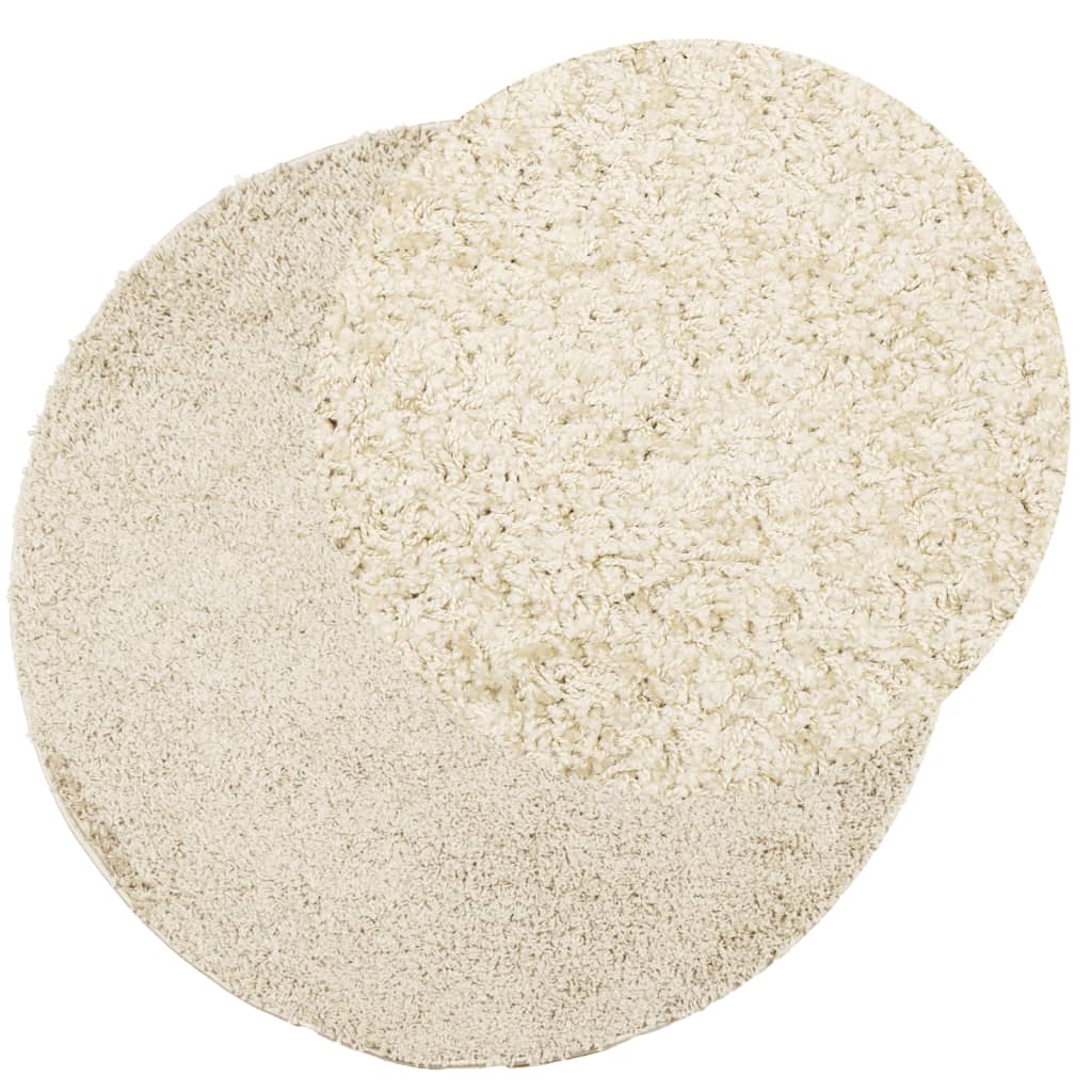 Shaggy-Teppich PAMPLONA Hochflor Modern Golden Ø 160 cm