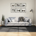 Teppich IZA Kurzflor Skandi-Stil Anthrazit 160x230 cm