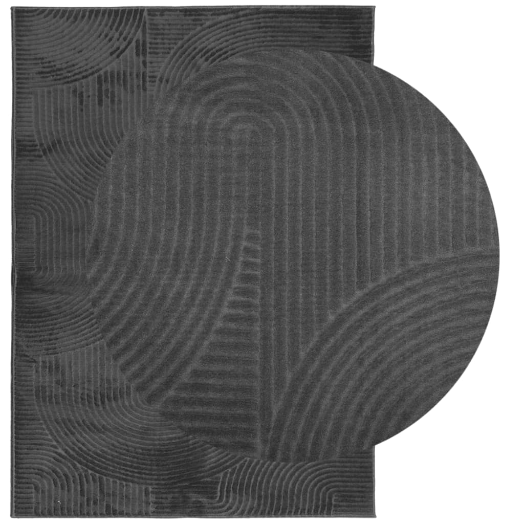 Teppich IZA Kurzflor Skandi-Stil Anthrazit 200x280 cm