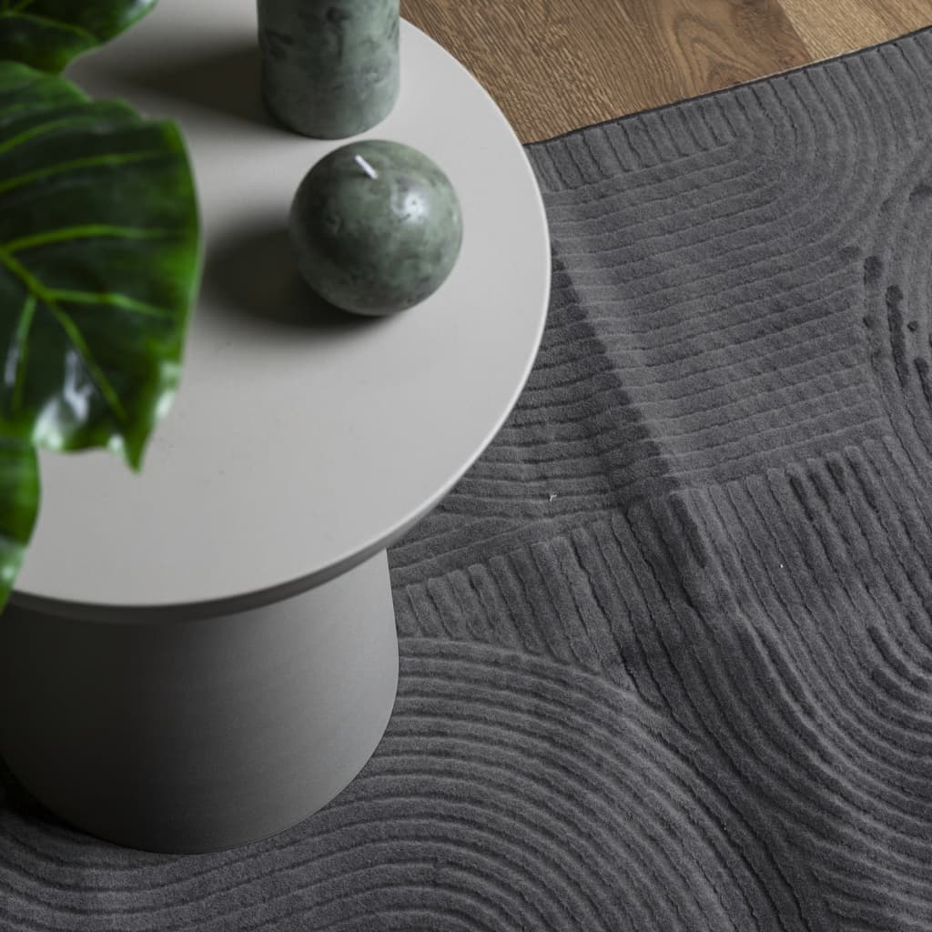 Teppich IZA Kurzflor Skandi-Stil Anthrazit 200x280 cm