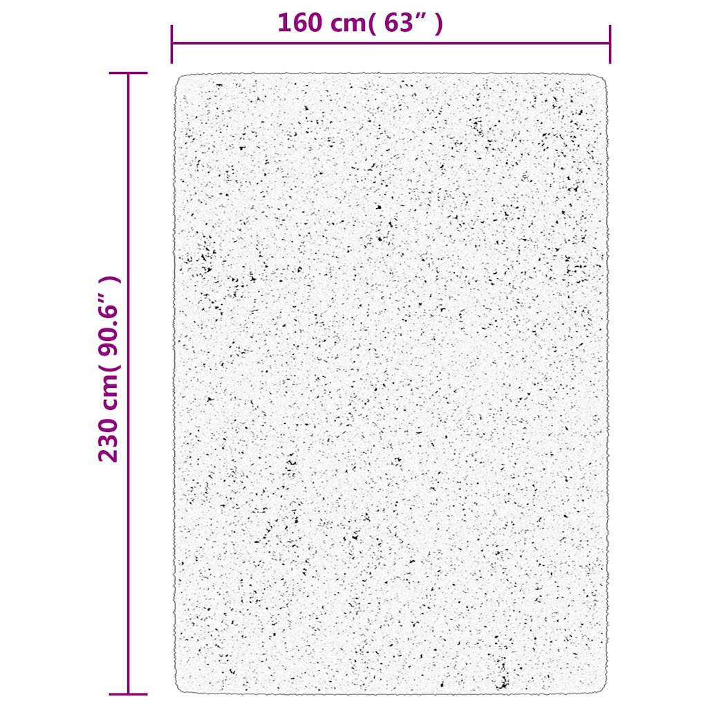 Teppich IZA Kurzflor Skandinavischer Look Grau 160x230 cm