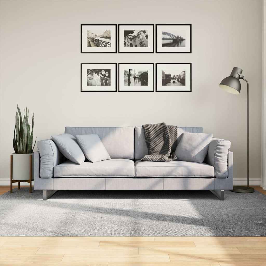 Teppich IZA Kurzflor Skandinavischer Look Grau 160x230 cm