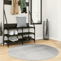 Teppich IZA Kurzflor Skandinavischer Look Grau Ø 120 cm