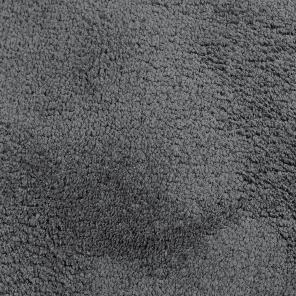 Teppich OVIEDO Kurzflor Anthrazit 200x200 cm