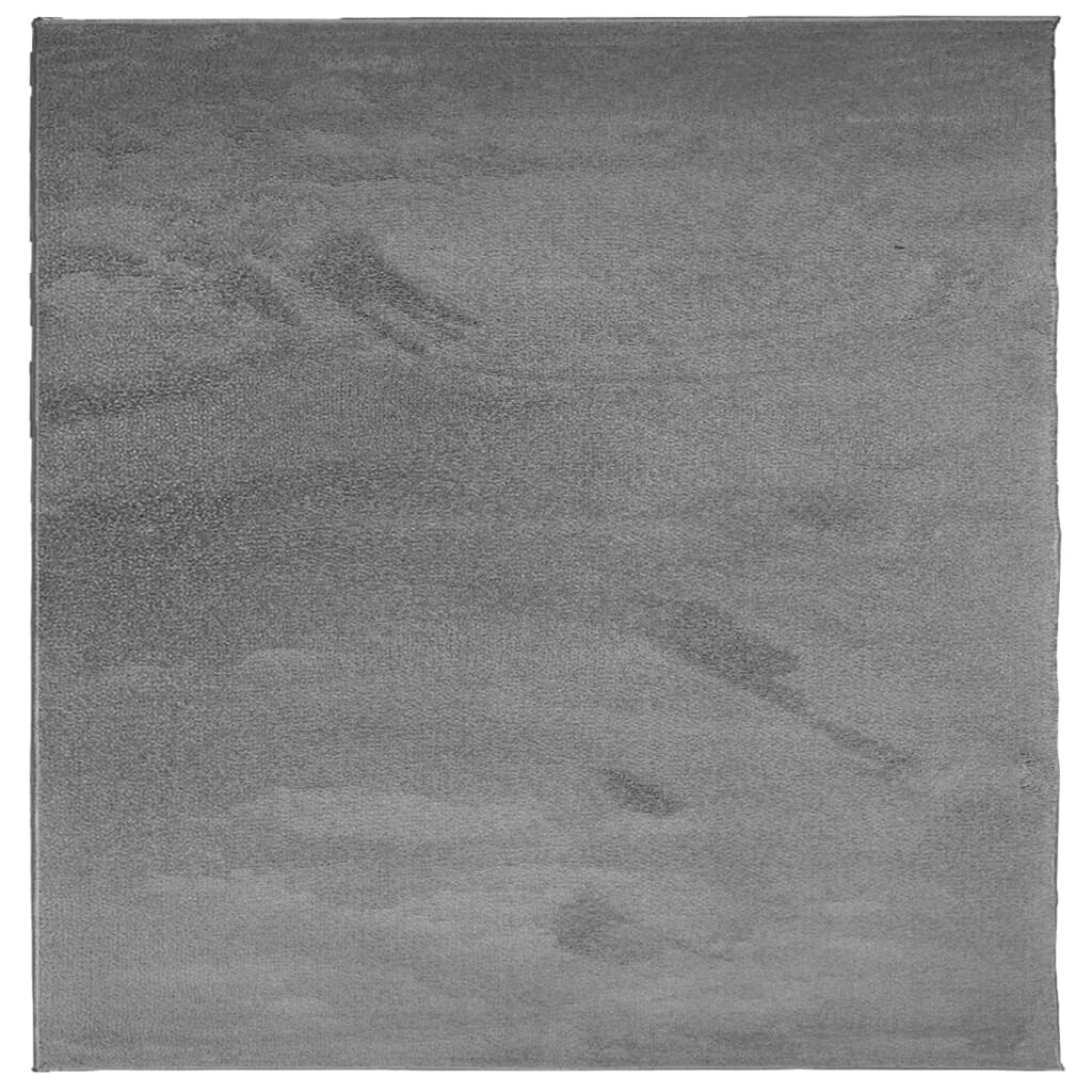 Teppich OVIEDO Kurzflor Anthrazit 240x240 cm
