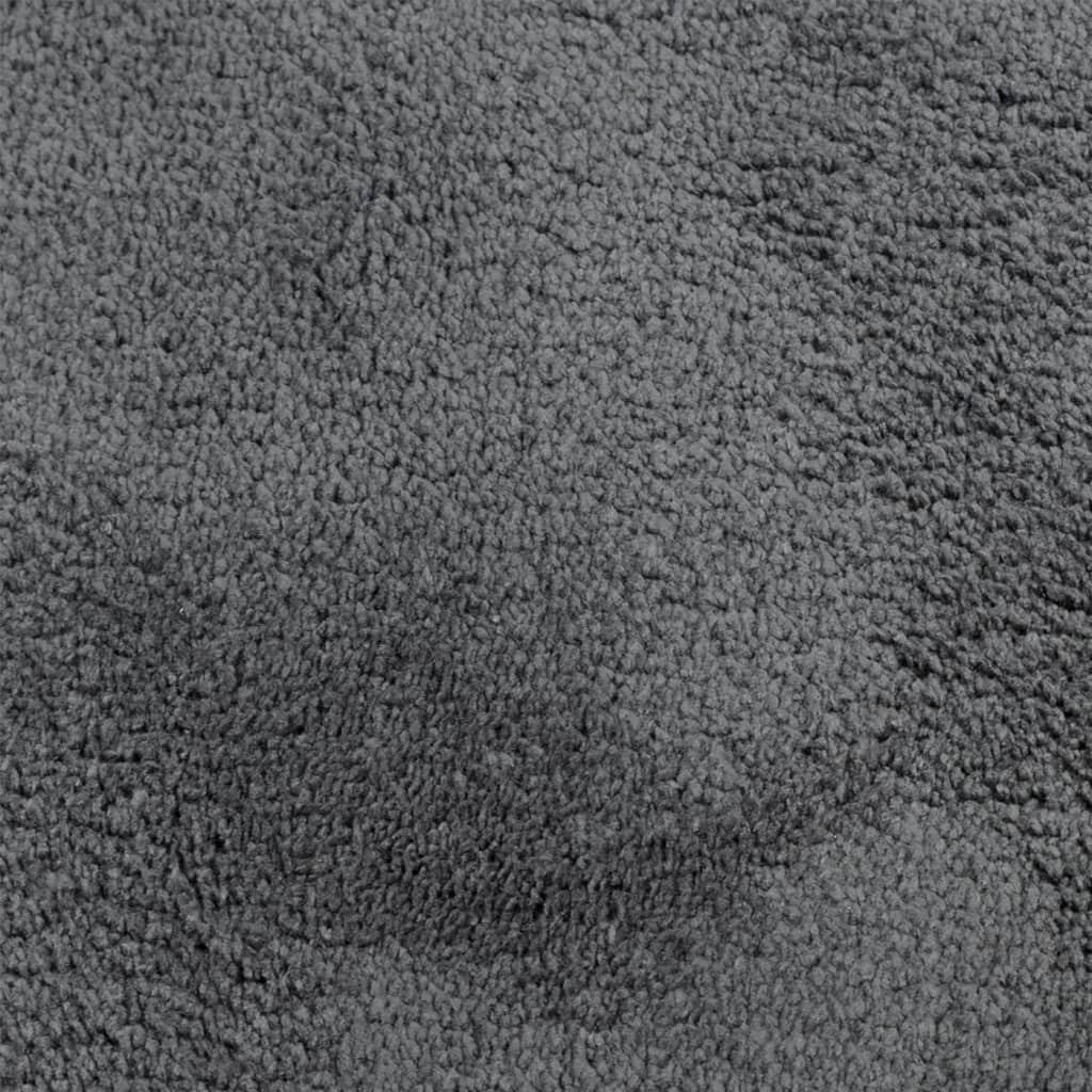 Teppich OVIEDO Kurzflor Anthrazit 240x240 cm