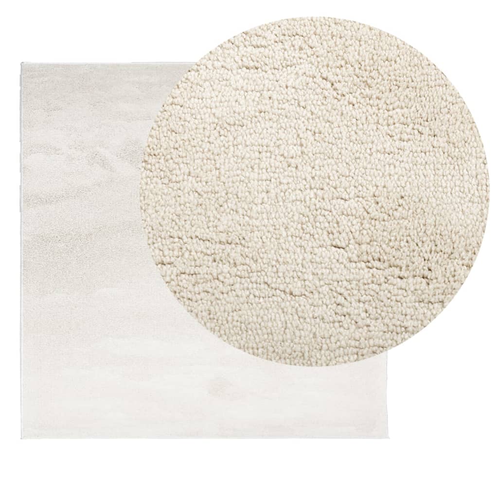 Teppich OVIEDO Kurzflor Beige 200x200 cm