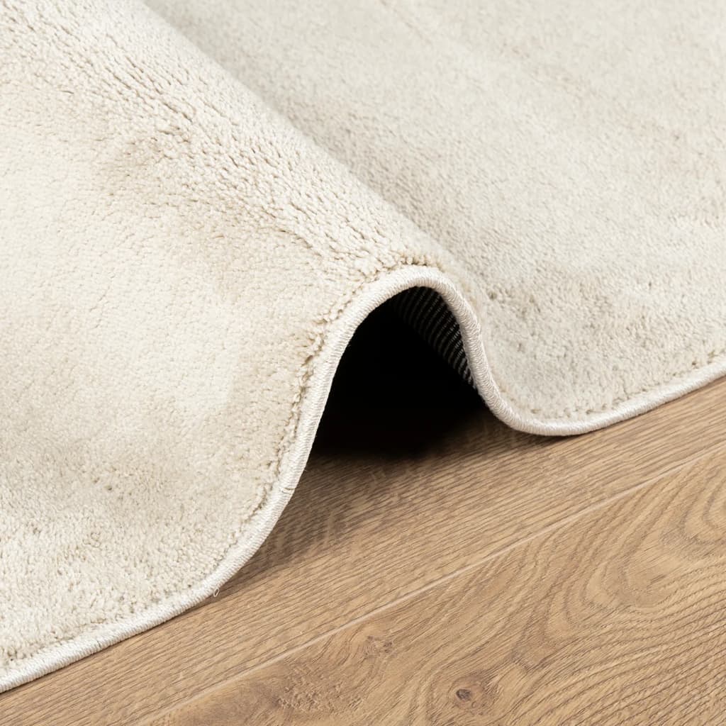 Teppich OVIEDO Kurzflor Beige 200x200 cm