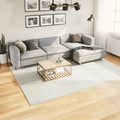 Teppich OVIEDO Kurzflor Creme 200x280 cm