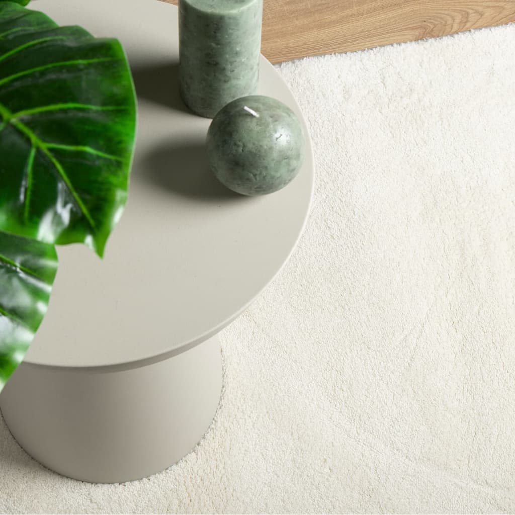Teppich OVIEDO Kurzflor Creme 240x340 cm