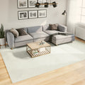 Teppich OVIEDO Kurzflor Creme 240x340 cm