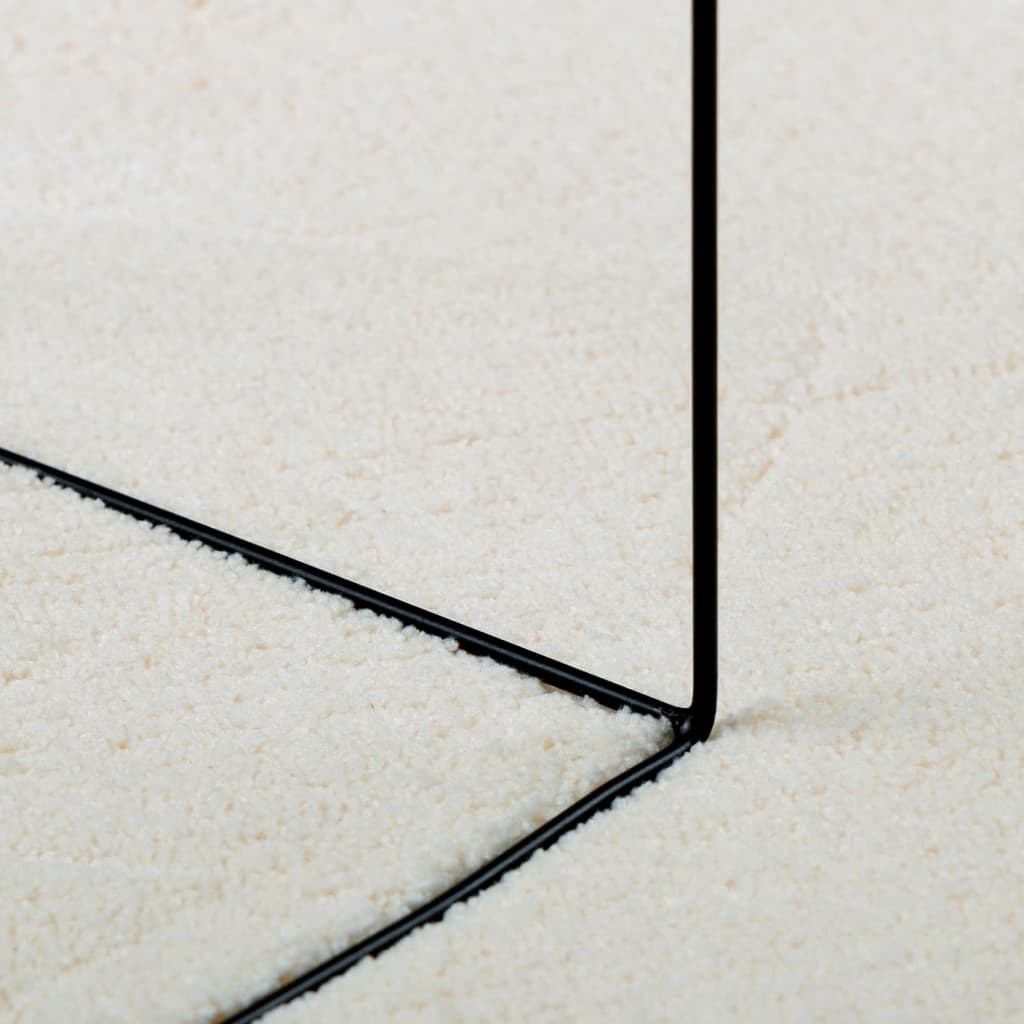 Teppich OVIEDO Kurzflor Creme Ø 200 cm