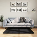 Teppich OVIEDO Kurzflor Schwarz 120x120 cm