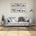 Teppich ISTAN Hochflor Glänzend Grau 120x170 cm