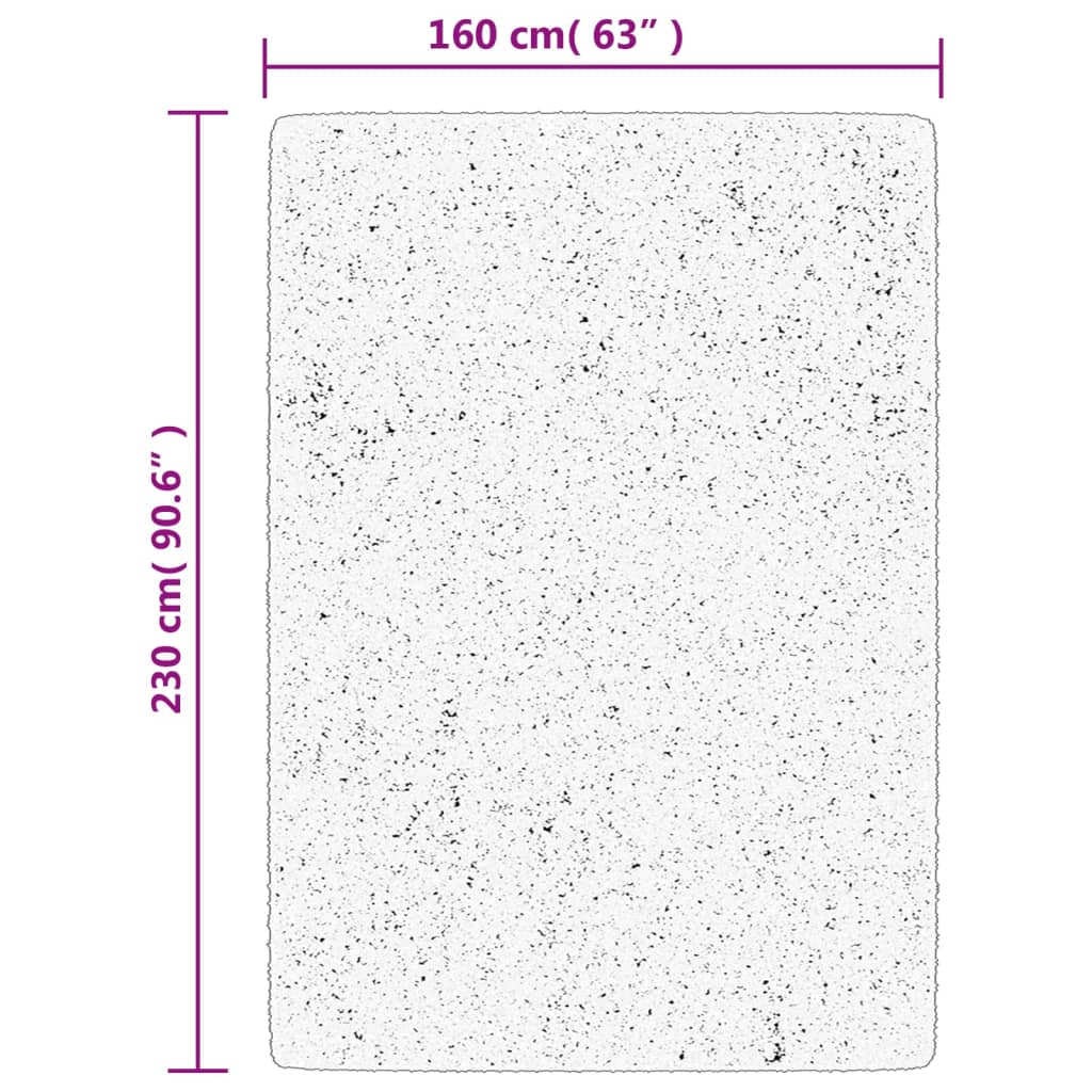 Teppich ISTAN Hochflor Glänzend Grau 160x230 cm