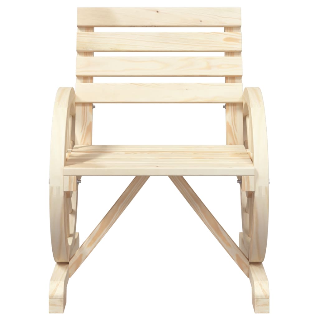 3-tlg. Garten-Lounge-Set Massivholz Tanne