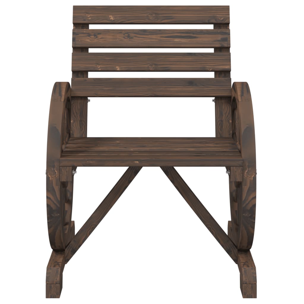 3-tlg. Garten-Lounge-Set Massivholz Tanne