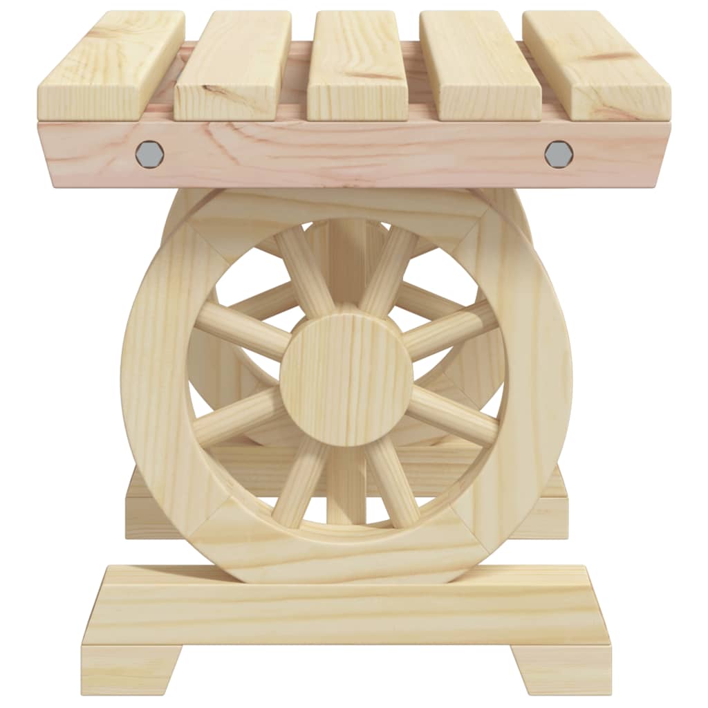 Garten-Fußhocker 2 Stk. Massivholz Tanne